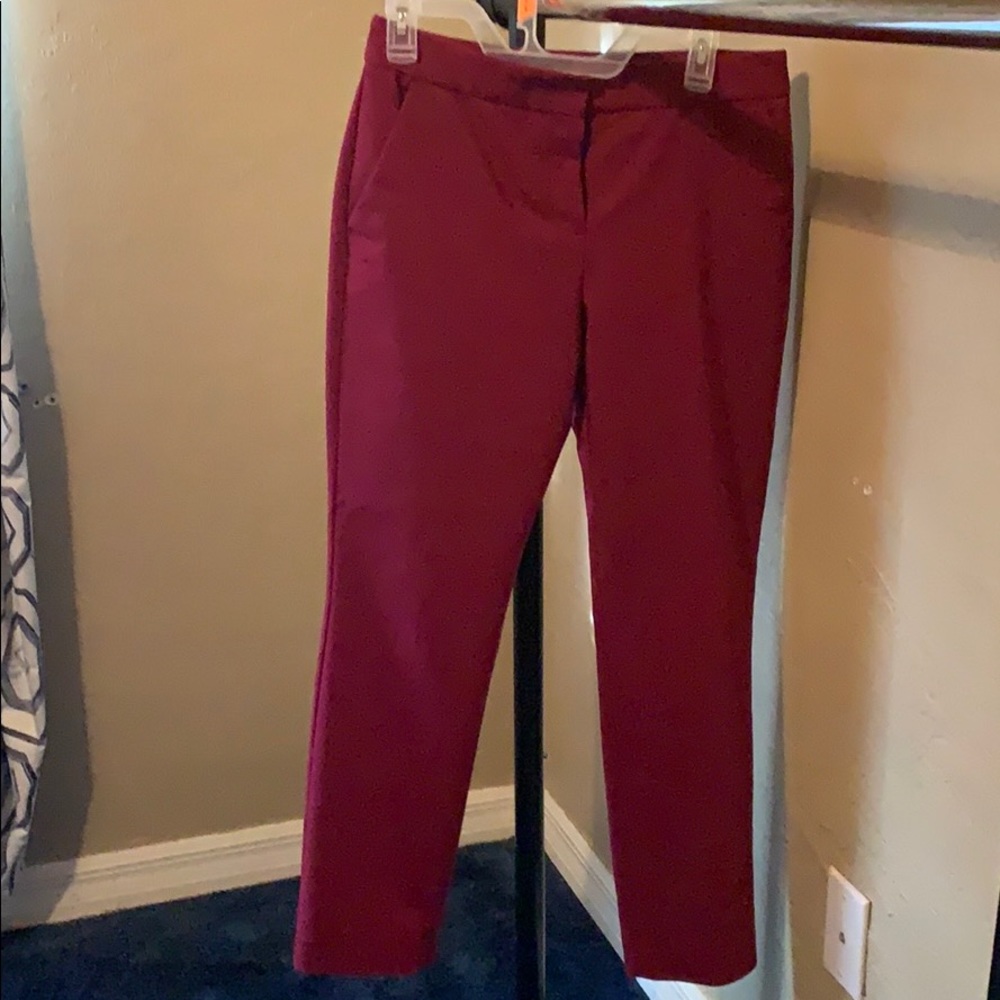 Columnist burgundy pants. Only worn a few times.